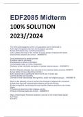 EDF2085 Midterm 100&percnt; SOLUTION  2023&sol;&sol;2024