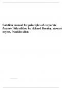 Solution manual for principles of corporate finance 14th edition by Richard Brealey, Stewart Myers, Franklin Allen