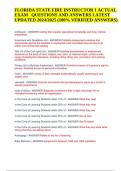 FLORIDA STATE FIRE INSTRUCTOR 1 ACTUAL EXAM QUESTIONS WITH CORRECT ANSWERS LATEST UPDATED 2024&sol;2025 &lpar;100&percnt; VERIFIED&rpar;