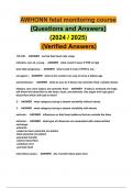 AWHONN fetal monitoring course &lbrace;Questions and Answers&rcub;  &lpar;2024 &sol; 2025&rpar;  &lpar;Verified Answers&rpar; 