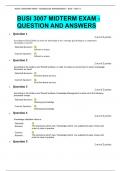 WEEK 3 MIDTERM EXAM – KNOWLEDGE MANAGEMENT – BUSI – 3007-3 BUSI 3007 MIDTERM EXAM - QUESTION AND ANSWERS