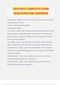 C836 WGU COMPLETE EXAM QUESTIONS AND ANSWERS
