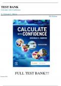 Test Bank For Calculate with Confidence 8th Edition by Deborah C. Morris||ISBN NO:10,0323696953||ISBN NO:13,978-0323696951||All Chapters Covered||A+, Guide.