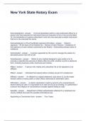 New York State Notary Exam Questions and Answers 100&percnt; Verified