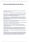 New York State Notary Exam Words Questions with correct Answers 2024