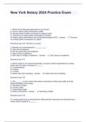 New York Notary 2024 Practice Exam Questions and Answers Ready Solved