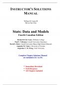 Solutions for Stats, Data and Models, 4th Canadian Edition De Veaux (All Chapters included)