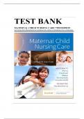Test Bank for Maternal Child Nursing Care, 7th Edition (Perry, 2023), Chapter 1-50 | All Chapters with Correct Questions and Answers