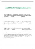 AEMT FISDAP Comprehensive Exam