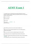 AEMT Exam 1