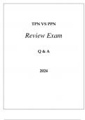 TPN VS PPN NUTRITION REVIEW EXAM Q & A 2024