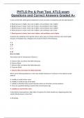 PHTLS Pre & Post Test&comma; ATLS exam Questions and Correct Answers Graded A&plus; 