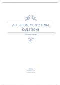 ATI Gerontology Final Questions