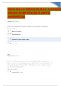 NSG 6435 PEDS FINAL LATEST EXAM QUESTIONS WITH ANSWERS GRADED A&plus; 2024