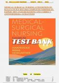 MEDICAL SURGICAL NURSING 11TH EDITION BY IGNATAVICIUS 2023-2024 COMPLETE(VERIFIED BY EXPERT 100% PASS)|QUESTIONS AND CORRECT ANSWERS|2024|A+ GURANTEED