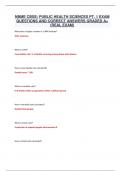 NBME CBSE&colon; PUBLIC HEALTH SCIENCES PT&period; 1 EXAM QUESTIONS AND CORRECT ANSWERS GRADED A&plus; &lpar;REAL EXAM&rpar; 