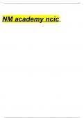 NM academy ncic questions fully solved graded A+ 2023 verified