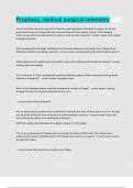 Prophecy medical surgical-telemetry Questions and answers latest update 