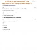 NR 305 HEALTH ASSESSMENT EXAM 2 QUESTIONS WITH 100% CORRECT ANSWERS| GRADED A+
