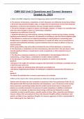 CMN 552 Unit 3 Questions and Correct Answers Graded A&plus; 2024 