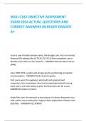 WGU C182 OBJECTIVE ASSESSMENT  EXAM 2024 ACTUAL QUESTIONS AND  CORRECT ANSWERS|ALREADY GRADED A+ 