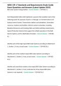NERC CIP v7 Standards and Requirements Study Guide Exam Questions and Answers &lpar;Latest Update 2023&rpar;