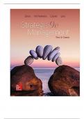 Test Bank For Strategic Management Text and Cases, 9th Edition By Gregory Dess and Gerry McNamara and Alan Eisner and Seung-Hyun Lee