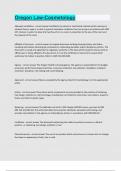 Oregon Law-Cosmetology Questions and answers latest update 