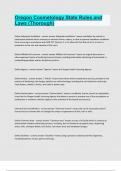 Oregon Cosmetology State Rules and Laws &lpar;Thorough&rpar; Questions and answers latest update 