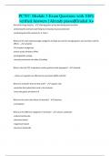 PC707- Module 3 Exam Questions with 100&percnt; verified Answers &vert; Already passed&vert;Graded A&plus;