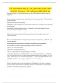 NR 566 Pharm final Exam Questions with 100&percnt; verified Answers &vert; Already passed&vert;Graded A&plus;