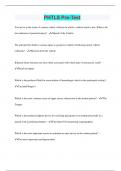 PHTLS Pre-Test &vert; Questions with 100&percnt; Correct Answers &vert; Latest Update 2024 &vert; Verified