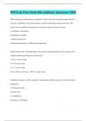 PHTLS Pre-Test 9th edition Version 1NV &vert; Questions with 100&percnt; Correct Answers &vert; Latest Update 2024 &vert; Verified