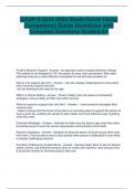 QASP-S Quiz 2024 Study-Guide Using Competency Guide Questions with Complete Solutions Graded A&plus;