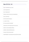 Bus 101 Ch&period; 1-6 Exam Solution&period;