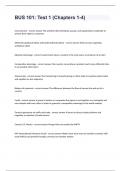 BUS 101&colon; Test 1 &lpar;Chapters 1-4&rpar; Comprehensive  Exam&period;