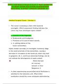 NURS 3356 Medical Surgical Exam A TEST EXAM Q& AS BEST EXAM SOLUTION GUARANTEED SUCCESS&semi; &lbrack;LATEST UPDATE GRADED A&plus;&rsqb;