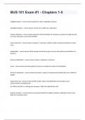 BUS 101 Exam &num;1 - Chapters 1-5 Question Answer&period;