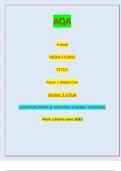 AQA A LEVEL MEDIA STUDIES 7572&sol;1 PAPER 1 MEDIA ONE VERSION 1&period;0 FINAL QUESTIONS WITH MERGED ANSWERS &vert;JUNE 2023