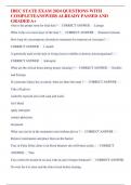 IBEC STATE EXAM 2024 QUESTIONS WITH  COMPLETEANSWERS ALREADY PASSED AND GRADED A&plus;
