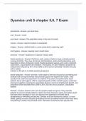 Dyamics unit 5 chapter 5,6, 7 Exam 2024 Questions Answers