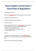 Texas Irrigator License Exam |Texas Rules & Regulations
