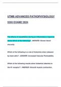 UTMB ADVANCED PATHOPHYSIOLOGY  5355 EXAM2 2024