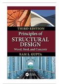 Solution Manual for Principles of Structural Design Wood, Steel, and Concrete, 3rd Edition By Ram S Gupta