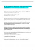 FL DCF Child Care Behavioral Observation and Screening (BOSR) 2019 questions and answers latest top score.