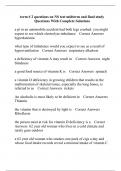 term &num; 2 questions on NS test midterm and final study Questions With Complete Solutions