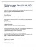 MI Life Insurance Exam 2024 with 100&percnt; correct answers