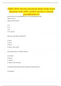 GSEC GIAC Security Essentials Study Guide Exam Questions with 100&percnt; verified Answers &vert; Already passed&vert;Graded A&plus;