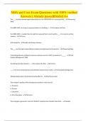NHA and Core Exam Questions with 100&percnt; verified Answers &vert; Already passed&vert;Graded A&plus;