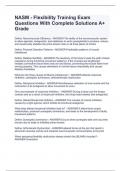 NASM - Flexibility Training Exam Questions With Complete Solutions A&plus; Grade